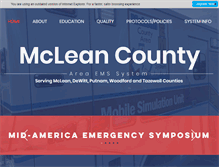 Tablet Screenshot of mcleancountyems.org